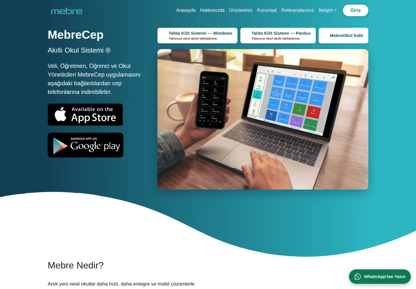 Screenshot of mebre.com.tr