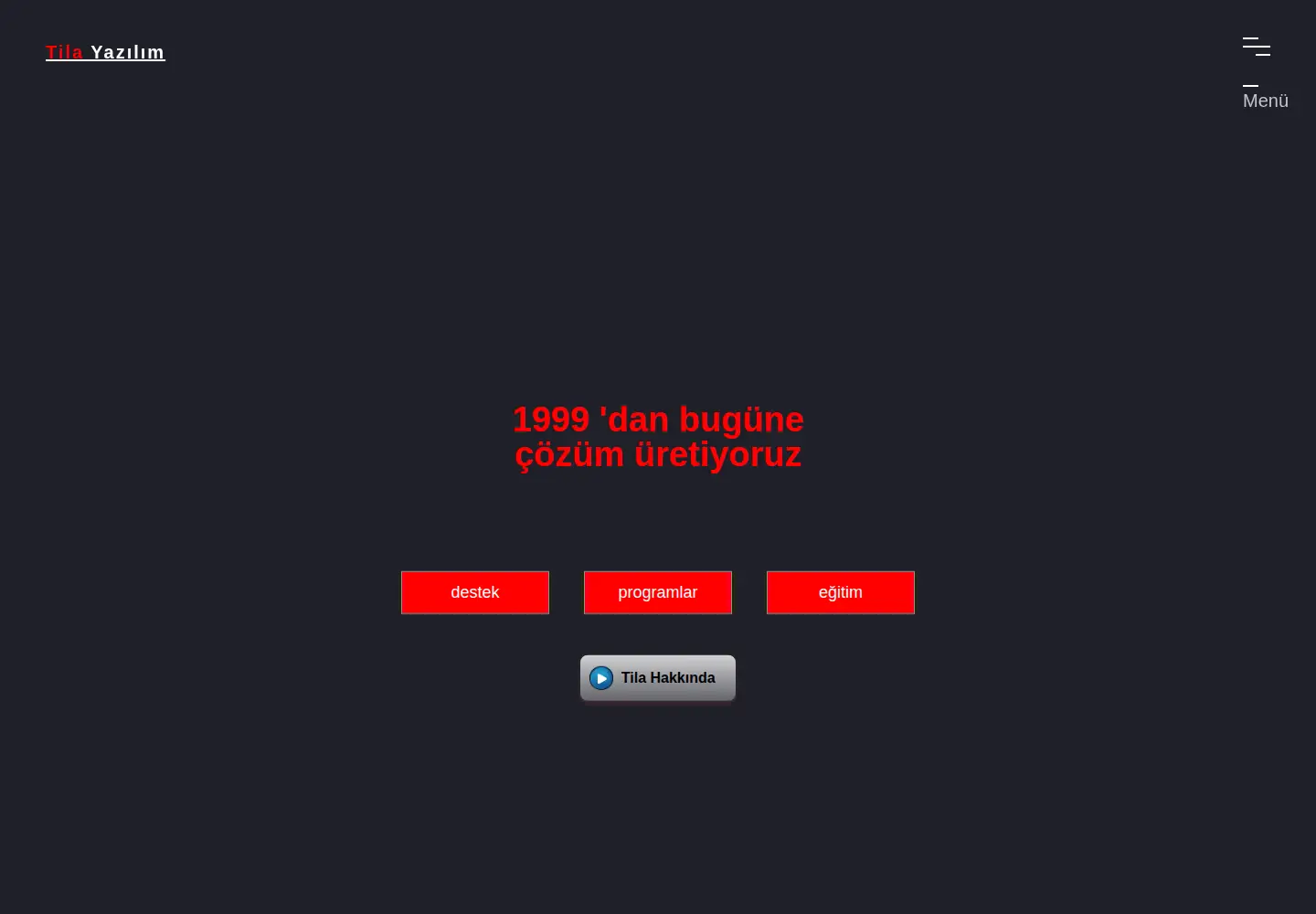 Captured homepage of tila.com.tr in the current scan
