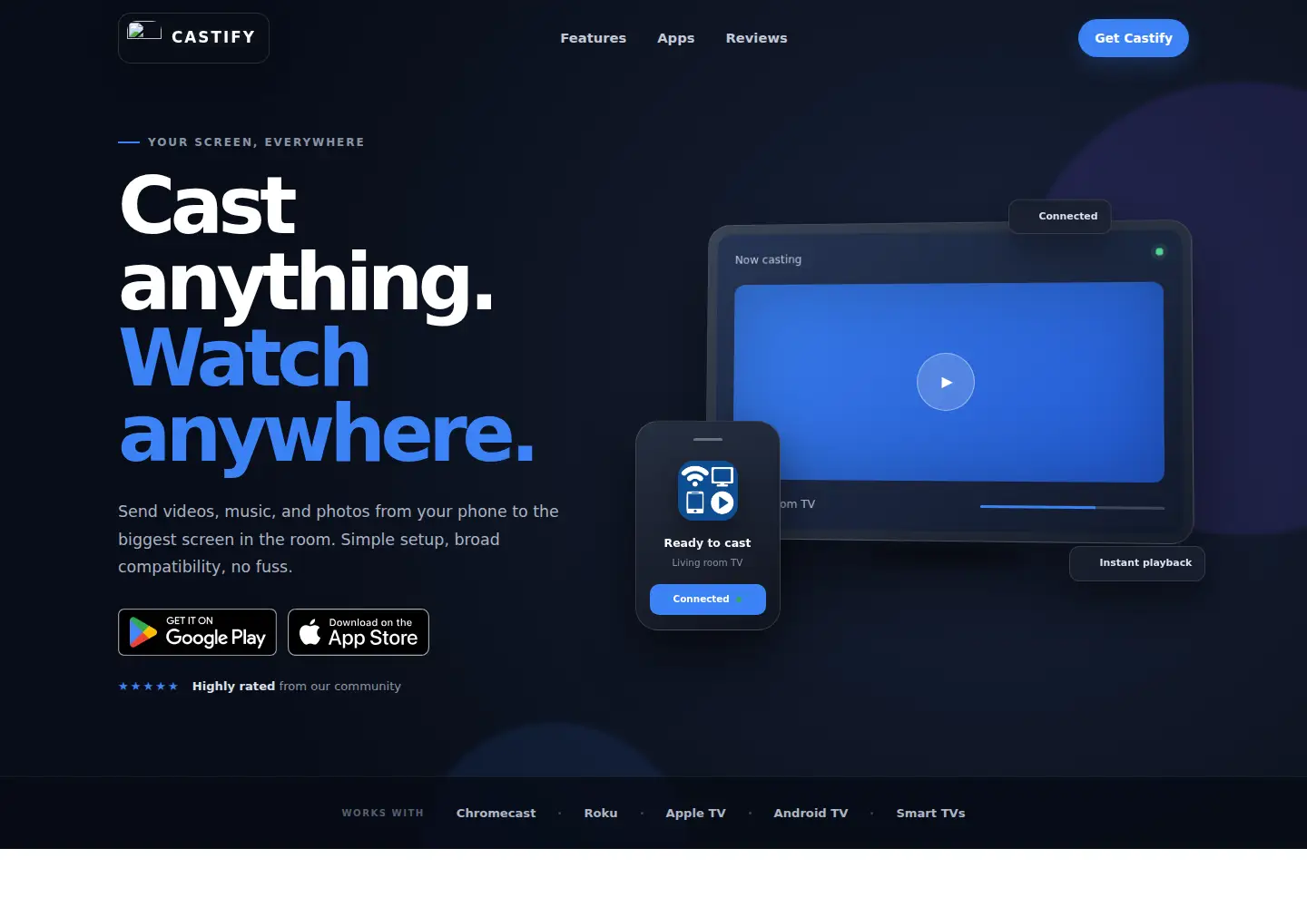 Screenshot of castify.tv