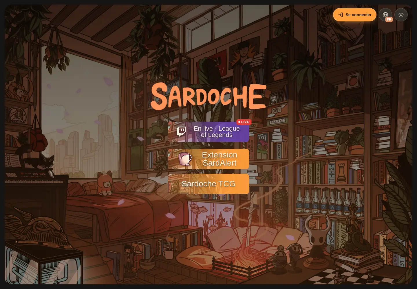 Captured homepage of sardoche.tv in the current scan