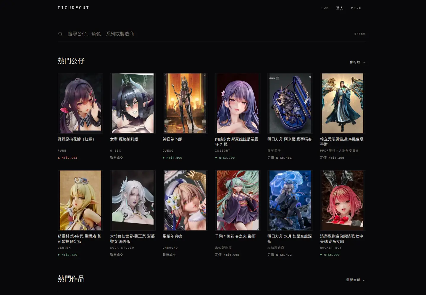 Captured homepage of figureout.tw in the current scan