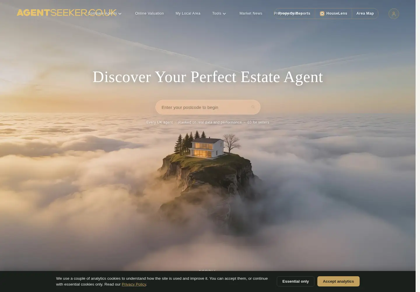 Screenshot of agentseeker.co.uk