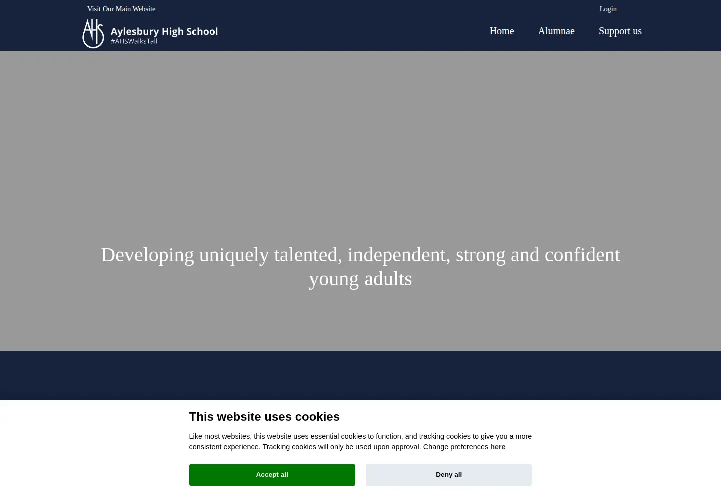 Screenshot of friendsofahs.co.uk