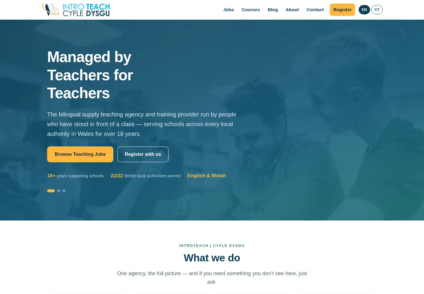 Screenshot of introteach.co.uk