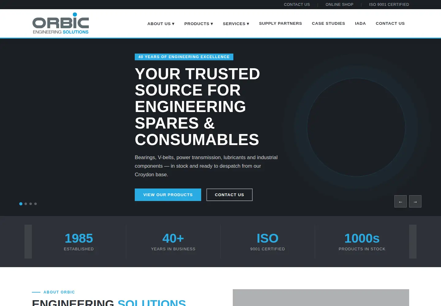 Captured homepage of orbic.co.uk in the current scan