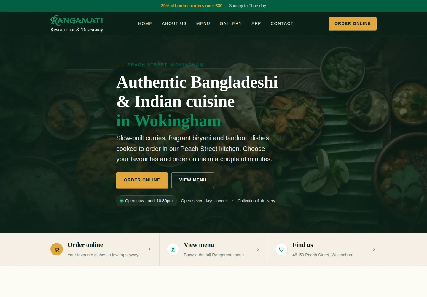 Captured homepage of rangamati.co.uk in the current scan