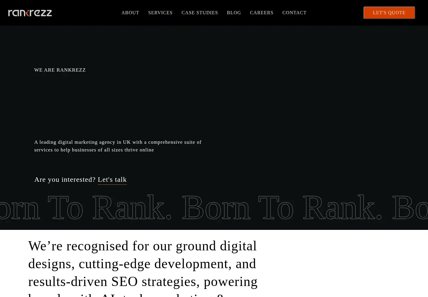 Screenshot of rankrezz.co.uk