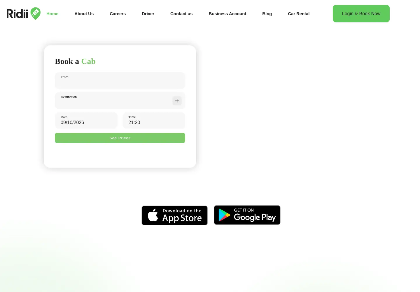 Screenshot of ridii.co.uk