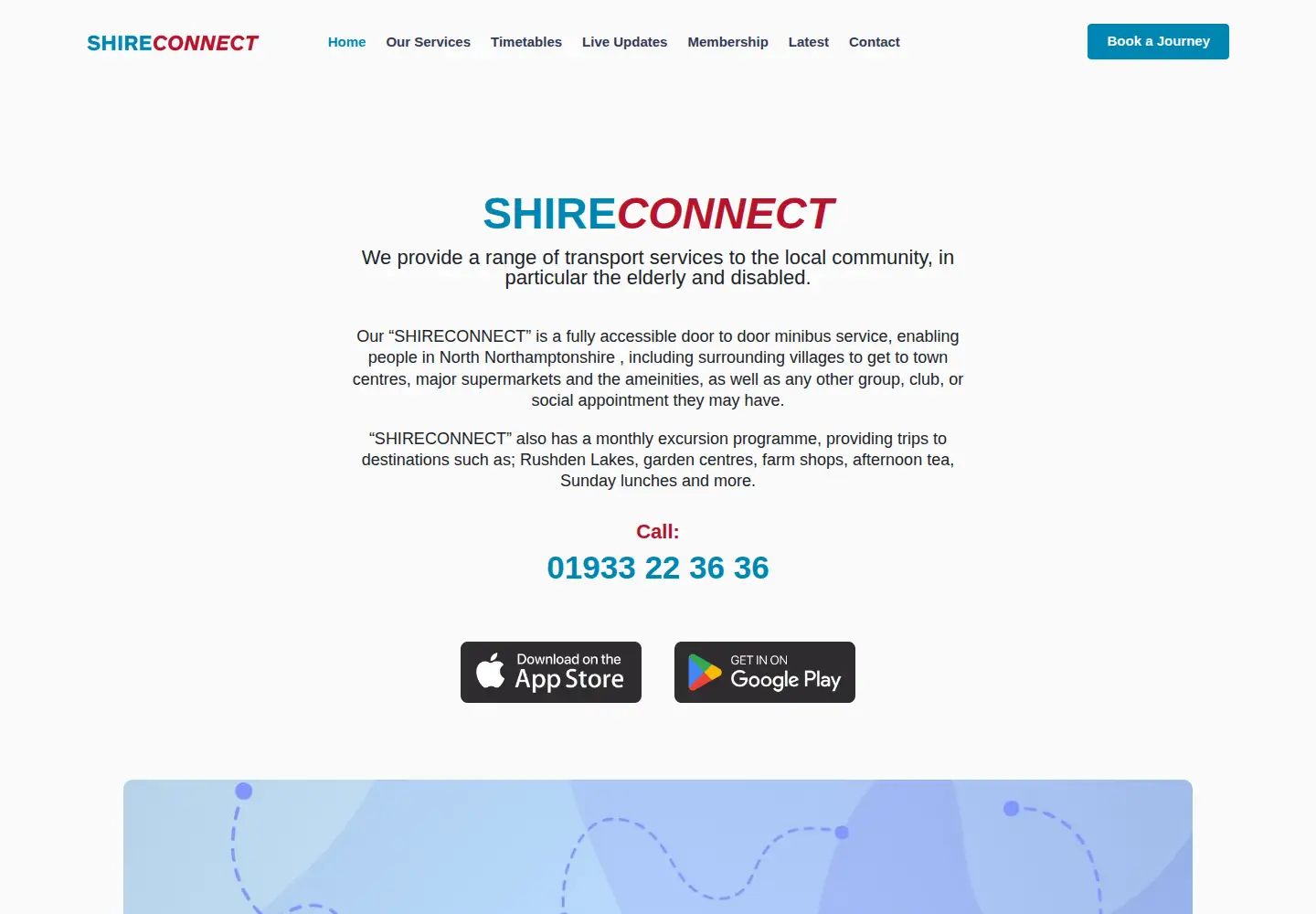 Screenshot of shireconnect.co.uk