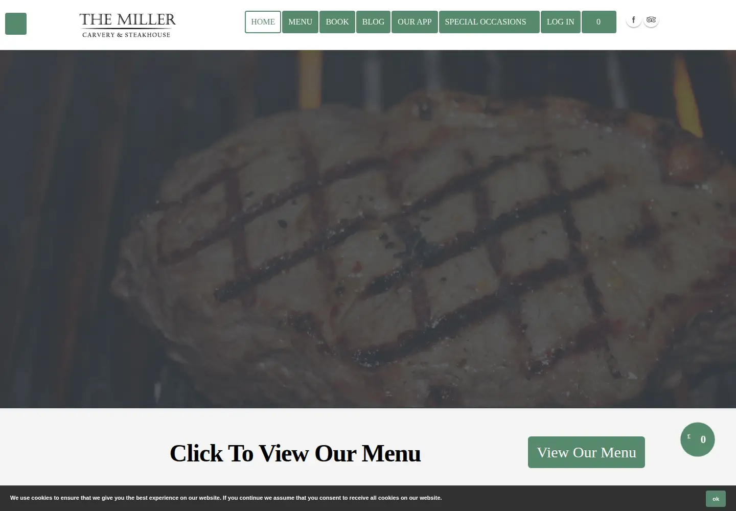 Captured homepage of the-miller.co.uk in the current scan