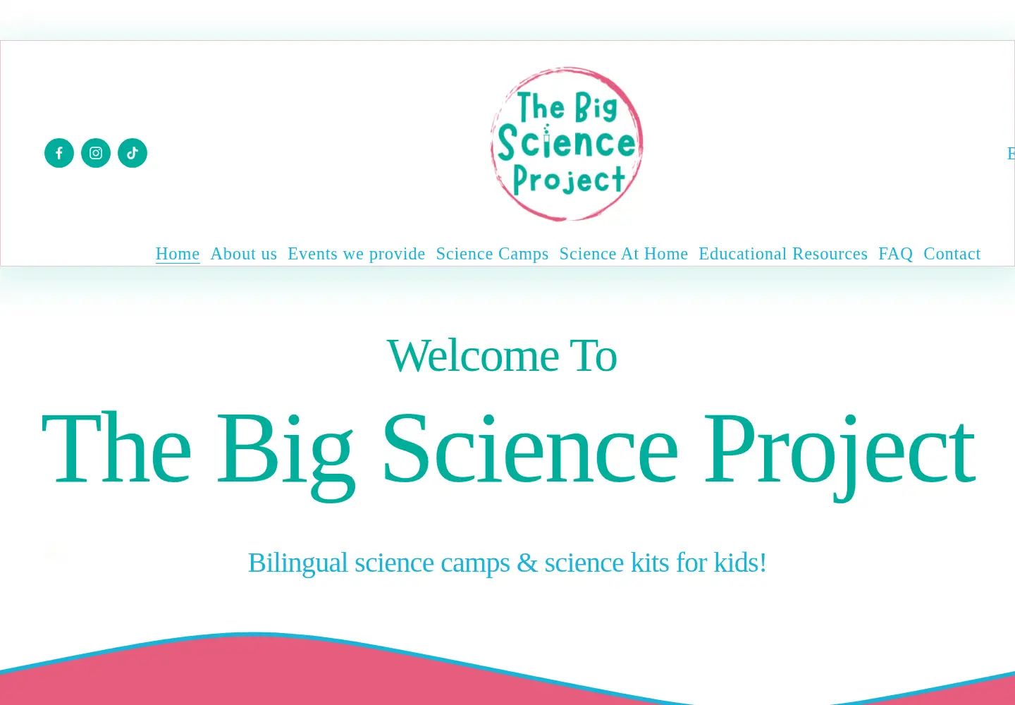 Captured homepage of thebigscienceproject.co.uk in the current scan