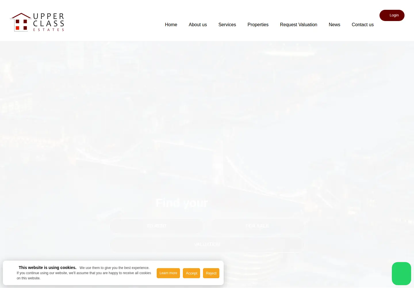 Captured homepage of upperclassestates.co.uk in the current scan