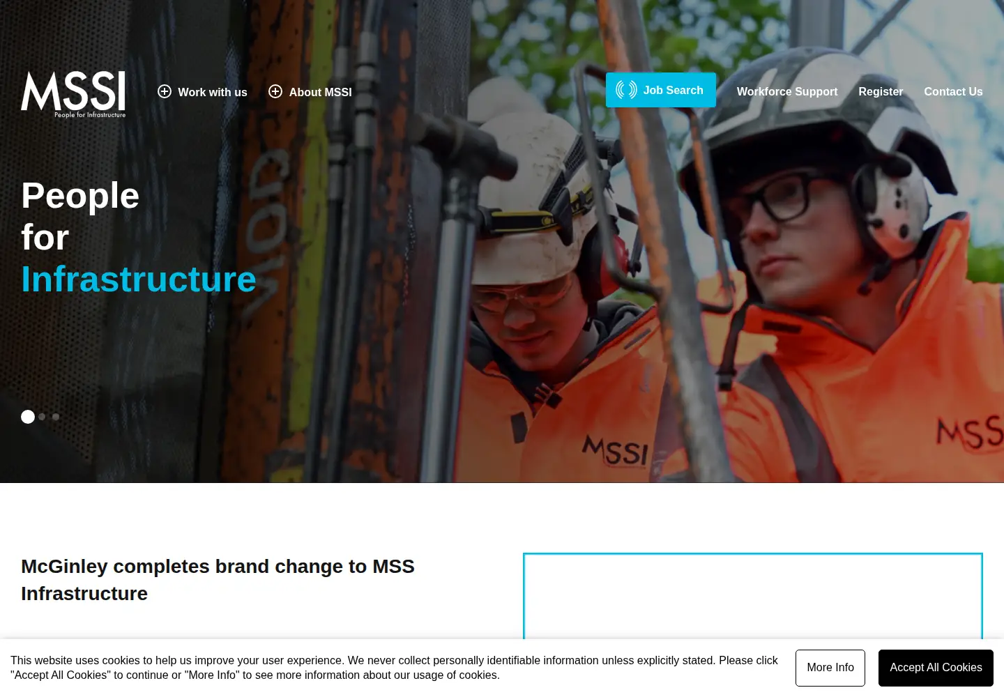 Captured homepage of mssi.uk in the current scan