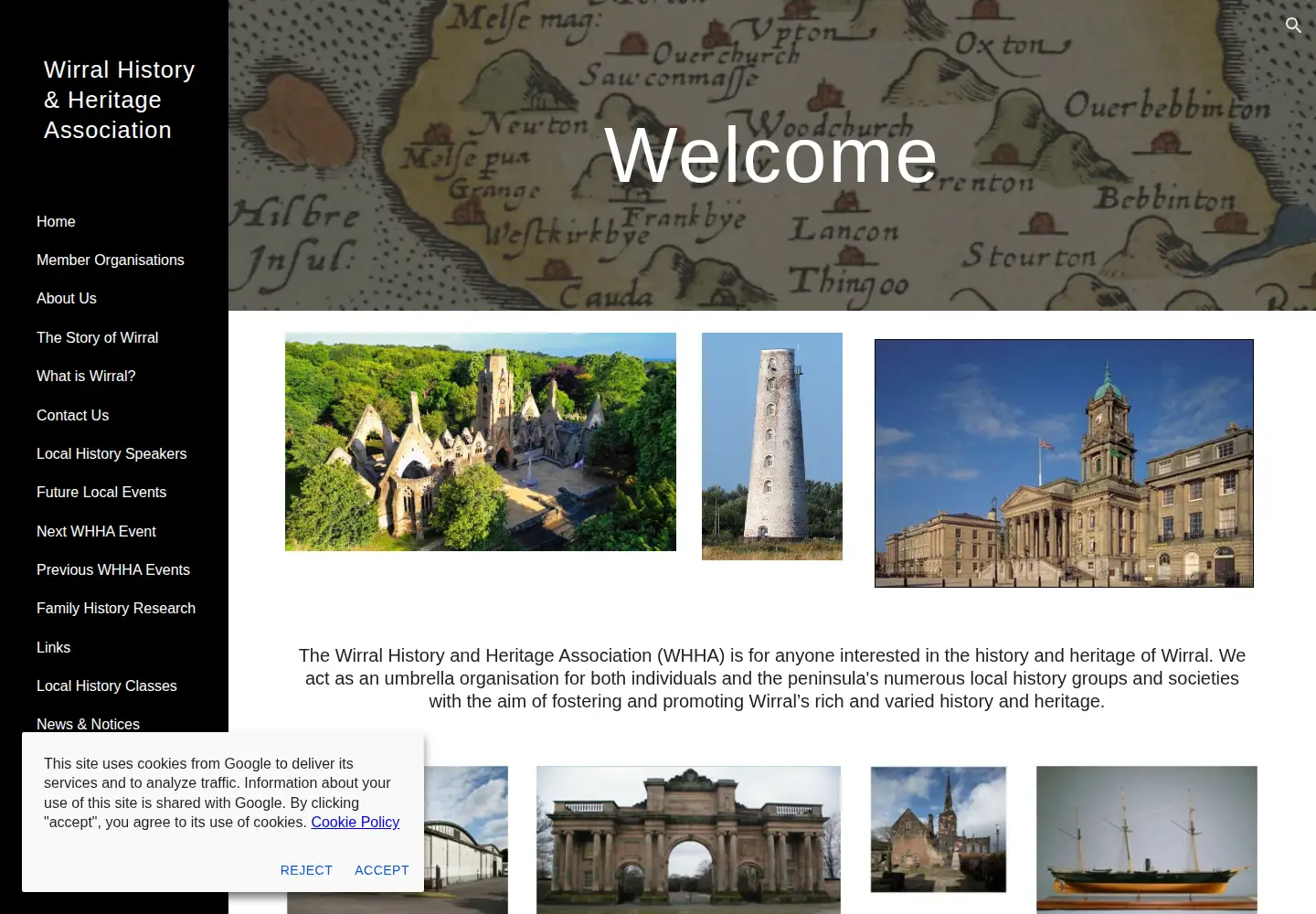 Screenshot of wirralhistoryandheritage.org.uk