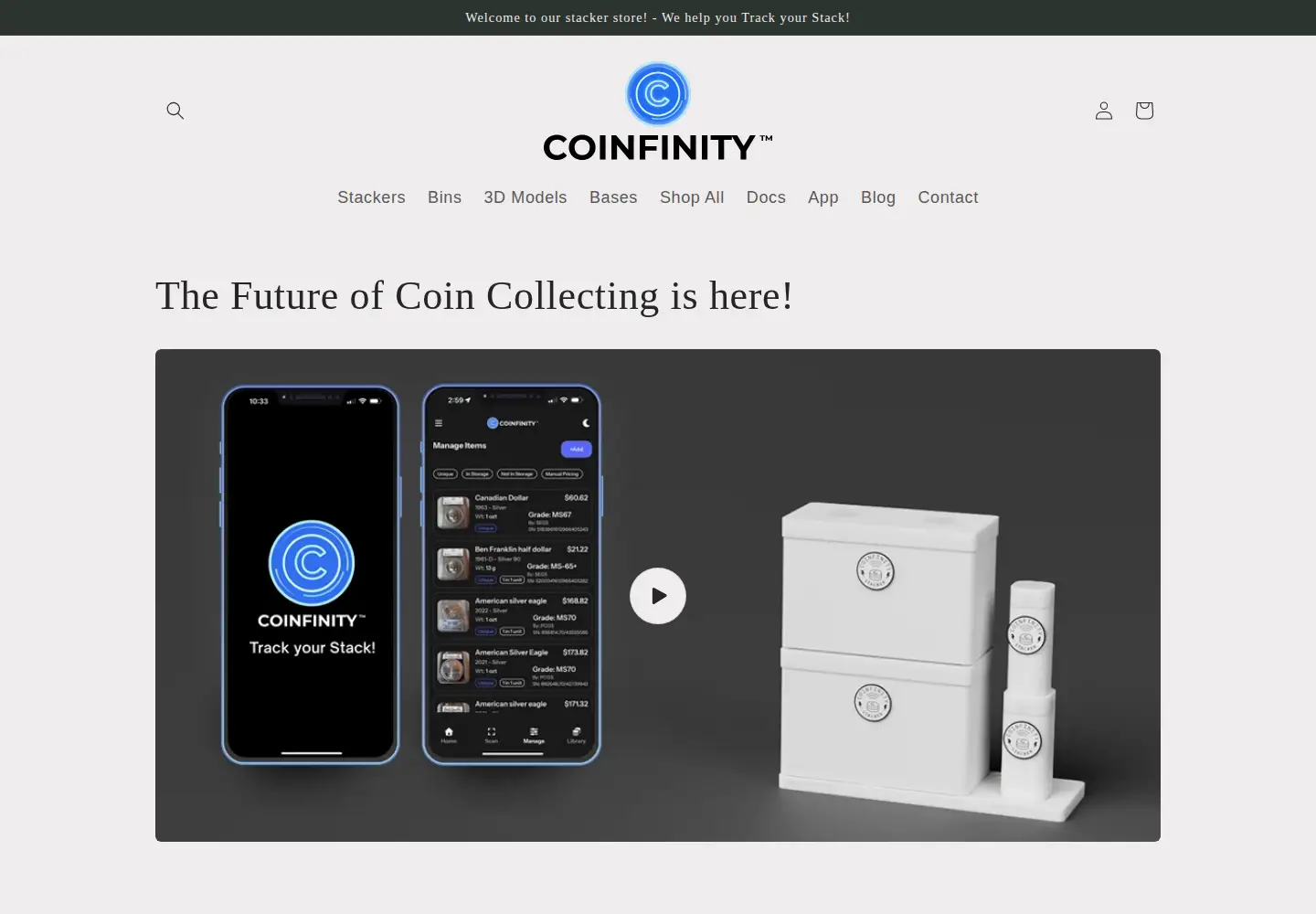 Screenshot of coinfinity.us