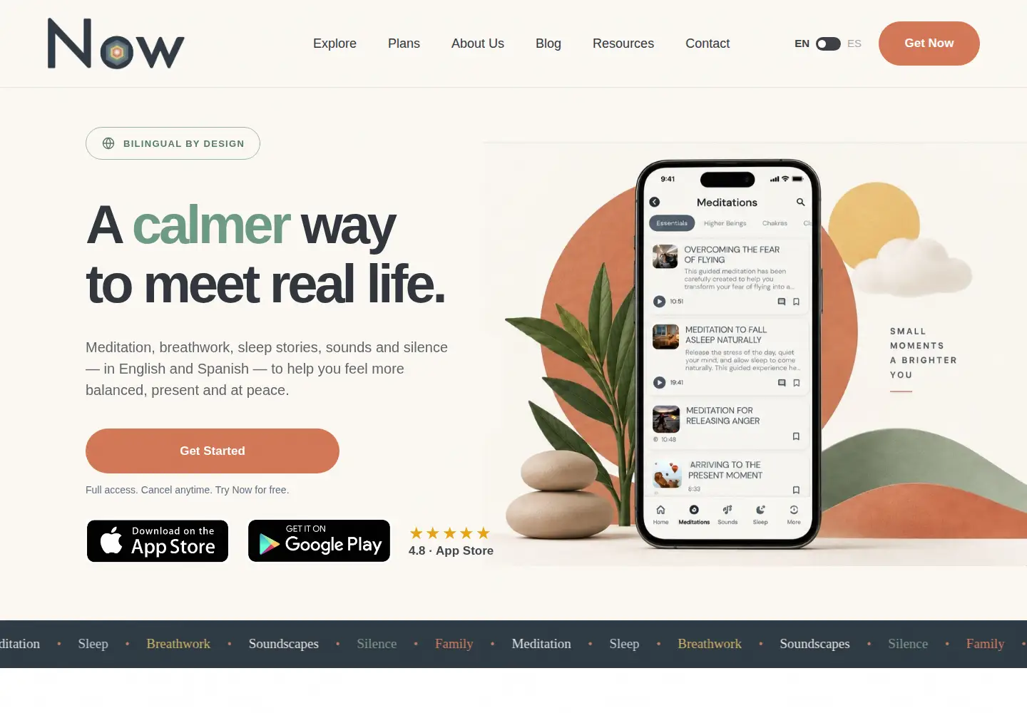 Captured homepage of nowapp.us in the current scan