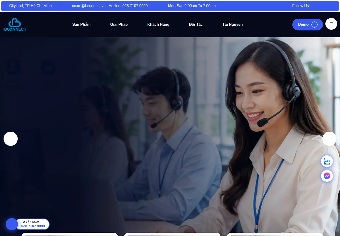 Captured homepage of bconnect.vn in the current scan