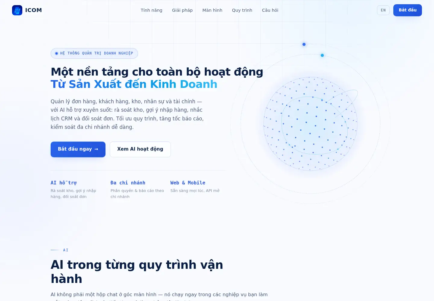 Captured homepage of icom.com.vn in the current scan