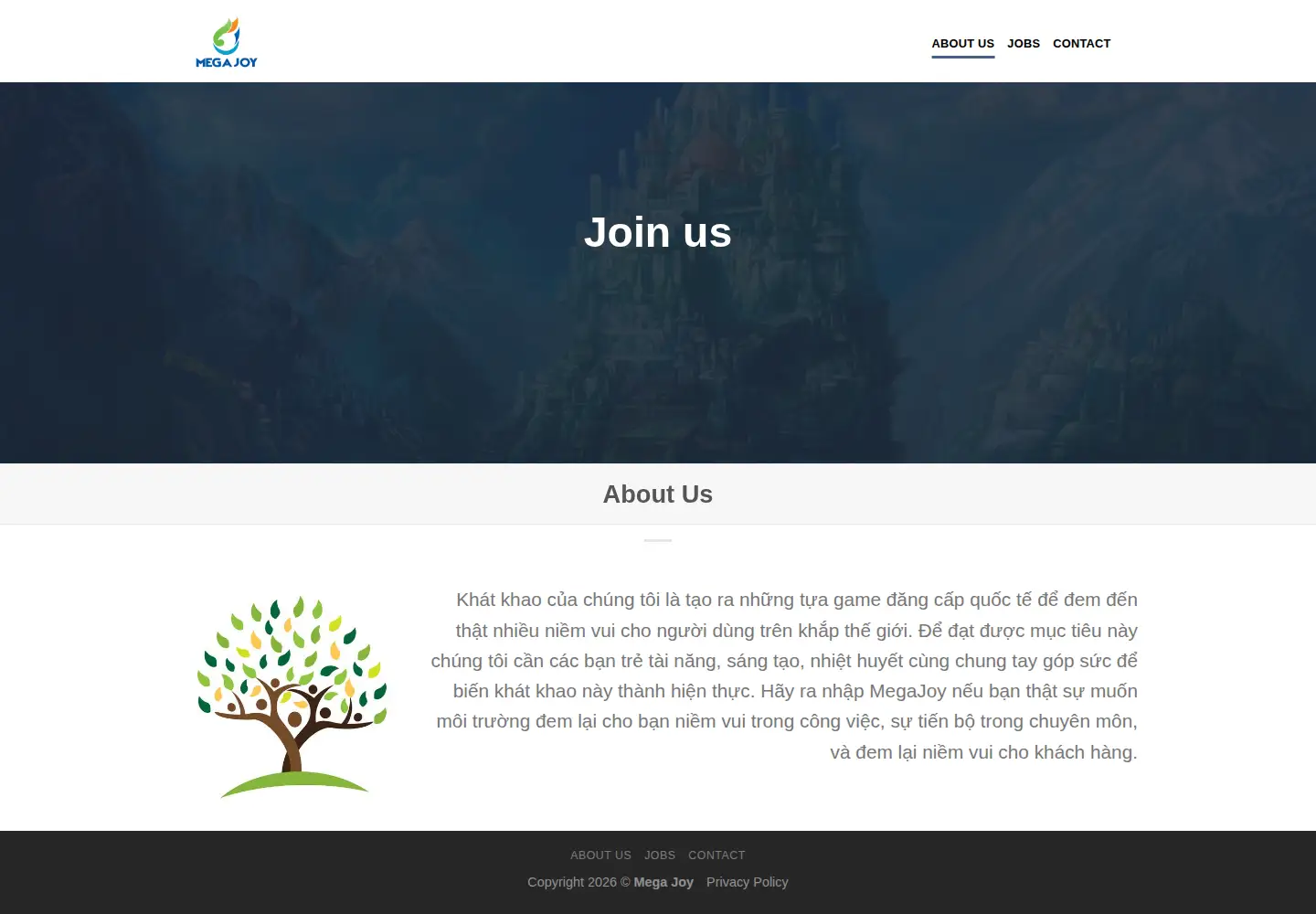 Screenshot of megajoy.com.vn