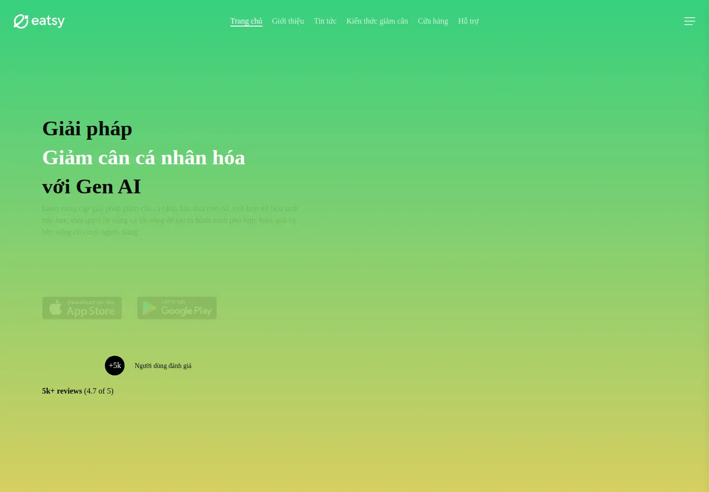 Captured homepage of eatsy.vn in the current scan