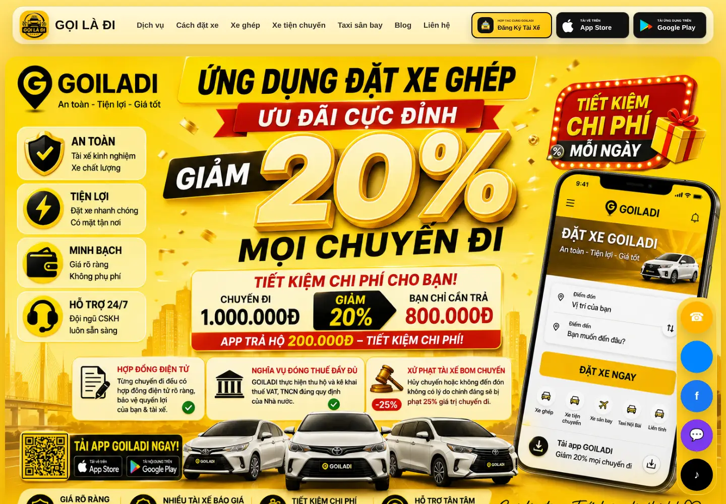 Screenshot of goiladi.vn