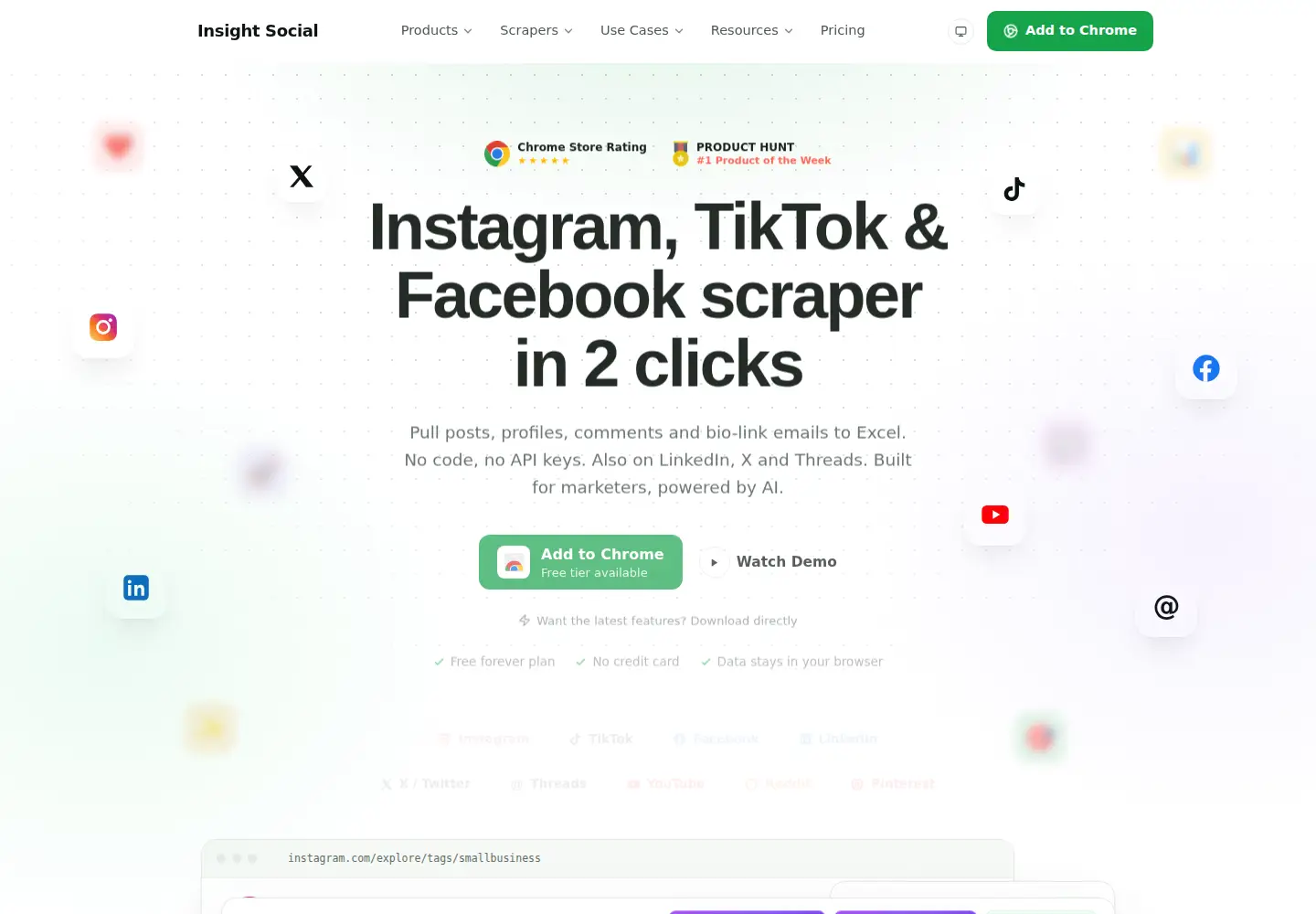 Screenshot of insightsocial.xyz