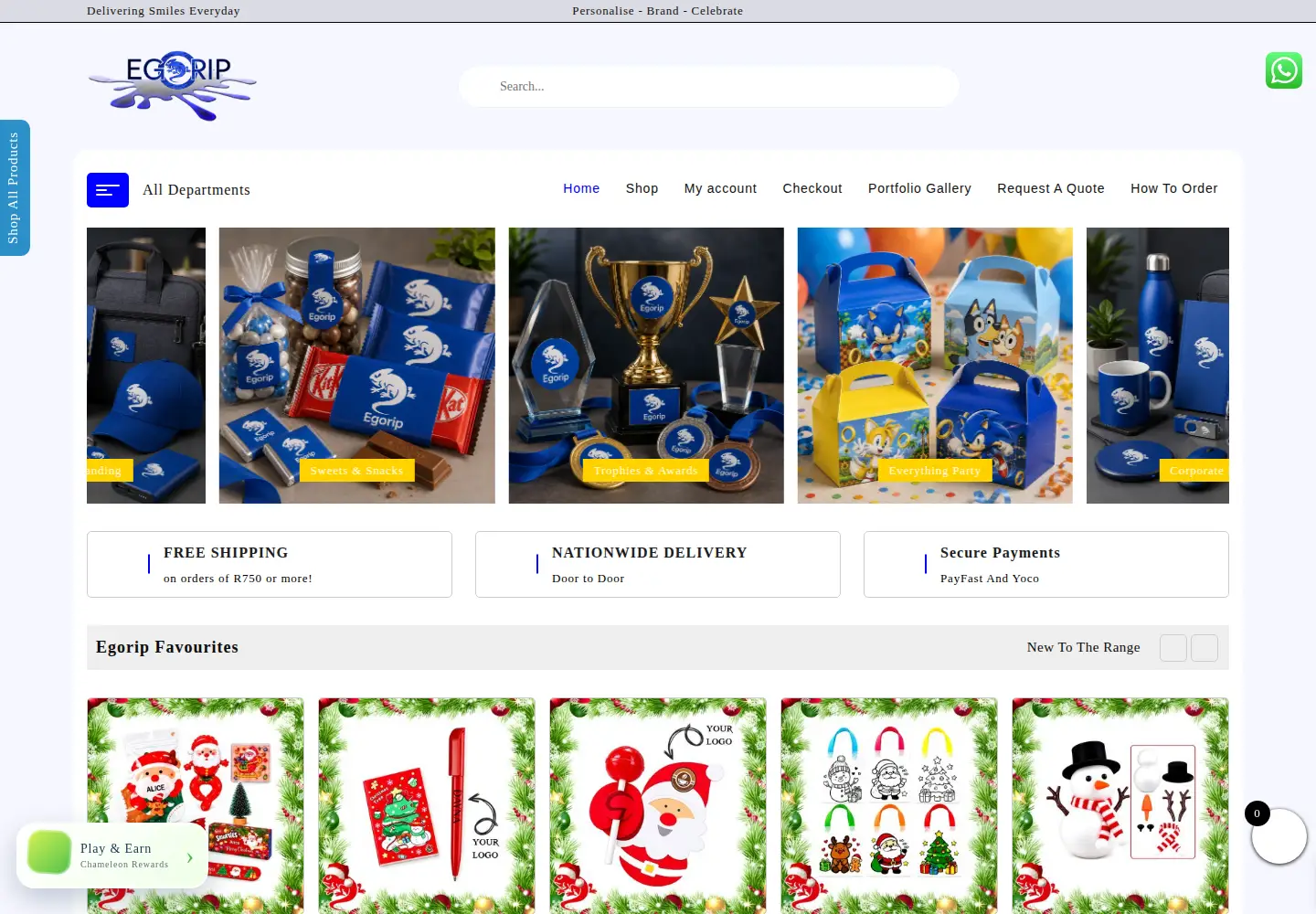 Captured homepage of egorip.co.za in the current scan