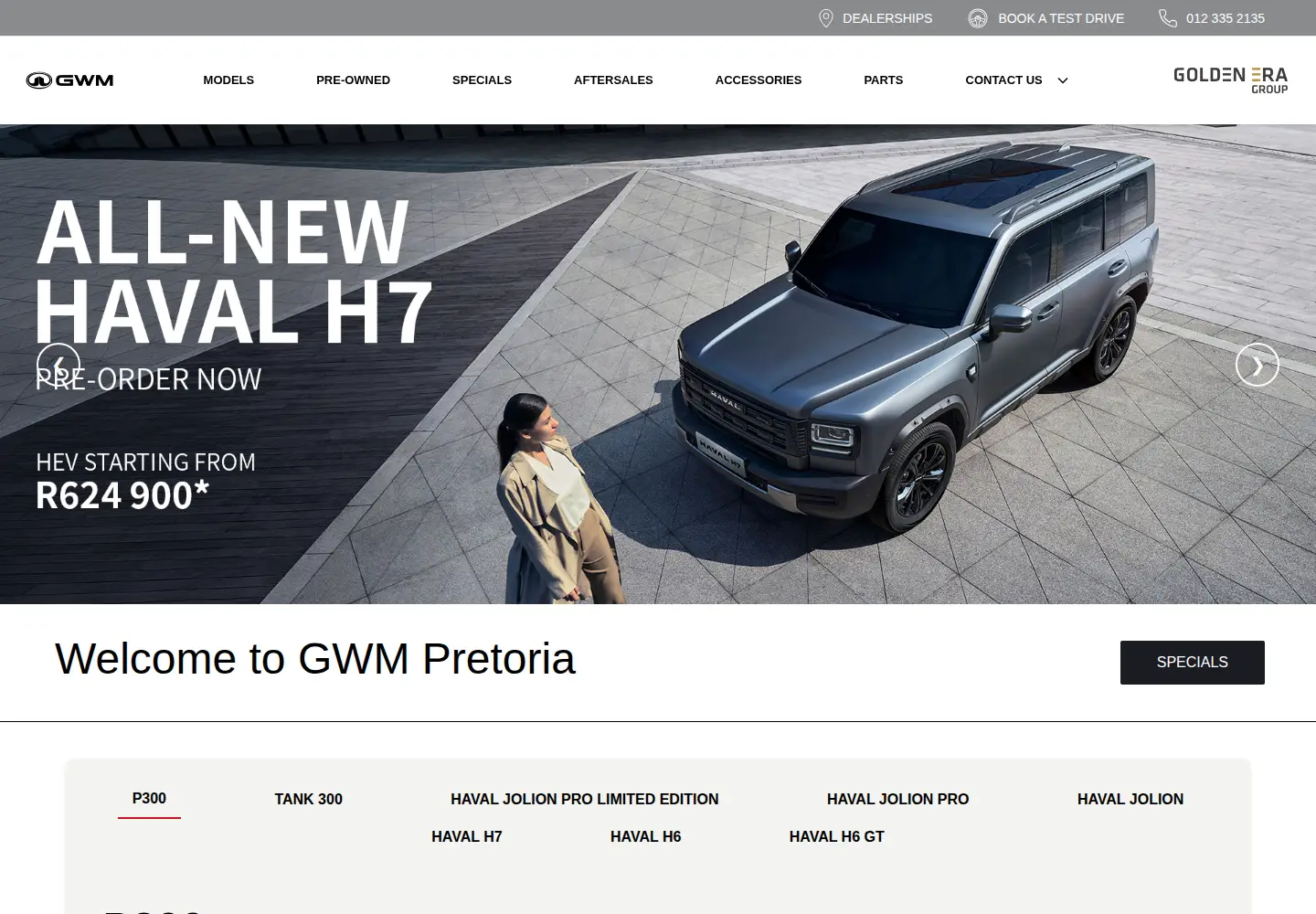 Captured homepage of havalpretoria.co.za in the current scan