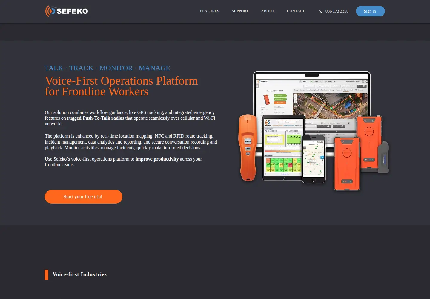 Screenshot of sefeko.co.za