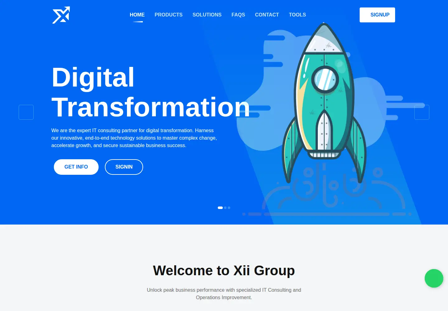 Screenshot of xiigroup.co.za