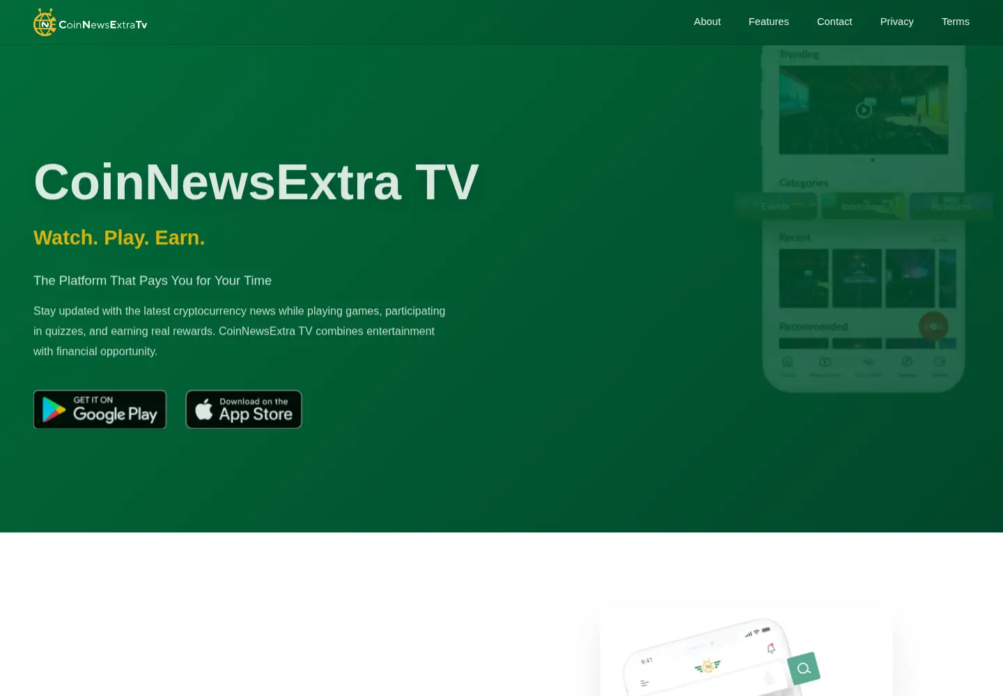 Screenshot of coinnewsextratv.africa