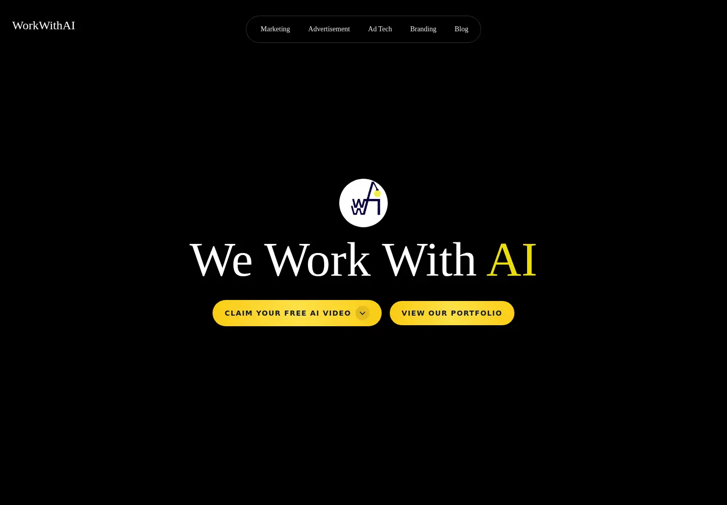 Screenshot of workwithai.agency