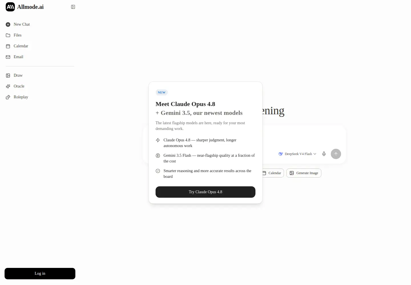 Screenshot of allmode.ai