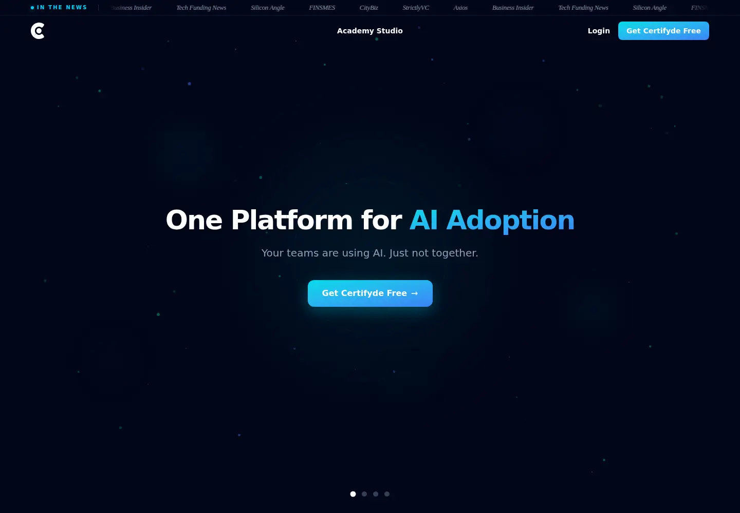 Screenshot of certifyde.ai