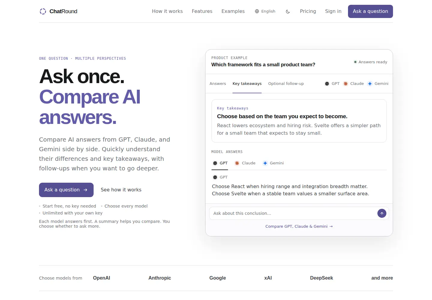 Screenshot of chatround.ai