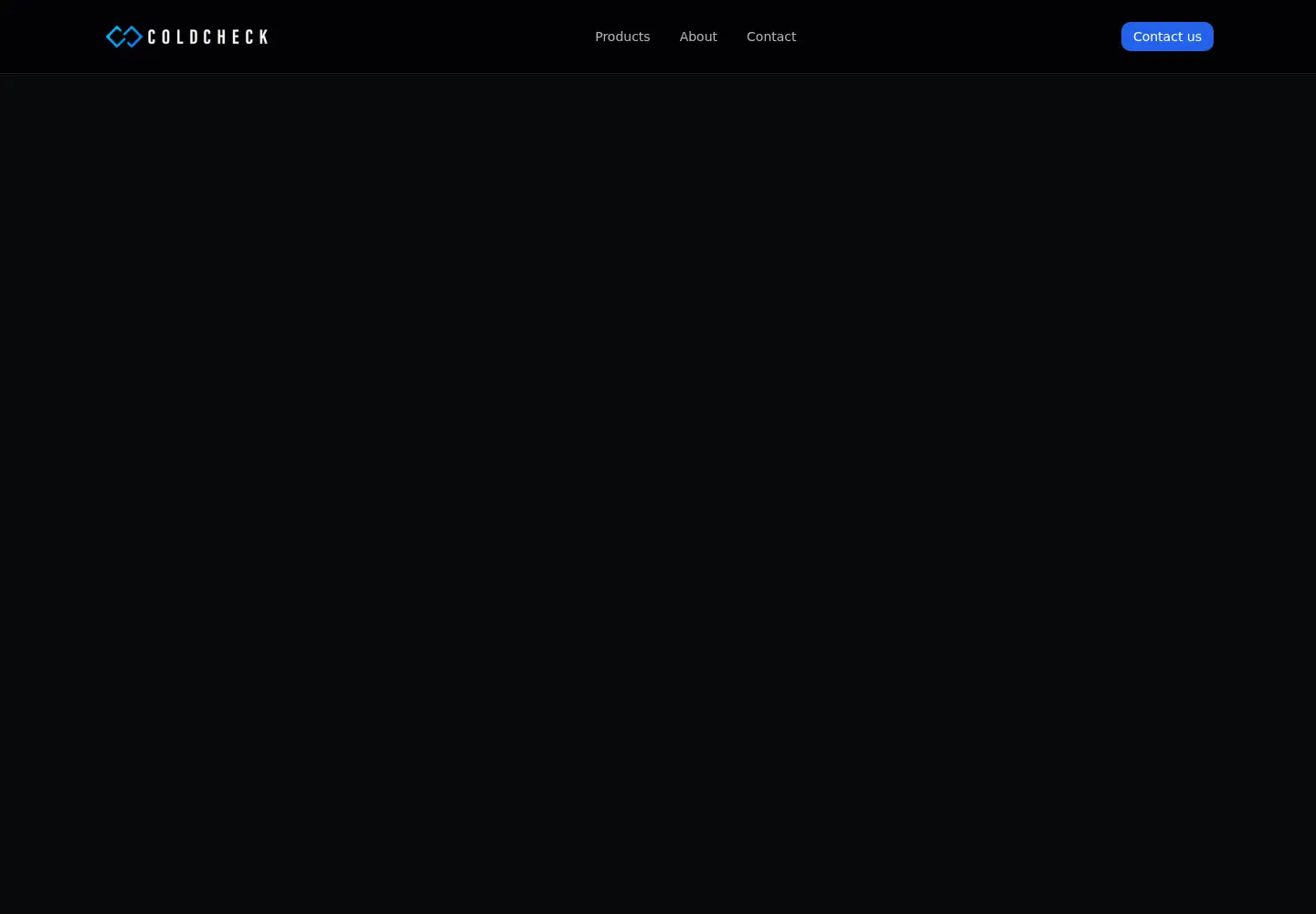 Screenshot of coldcheck.ai