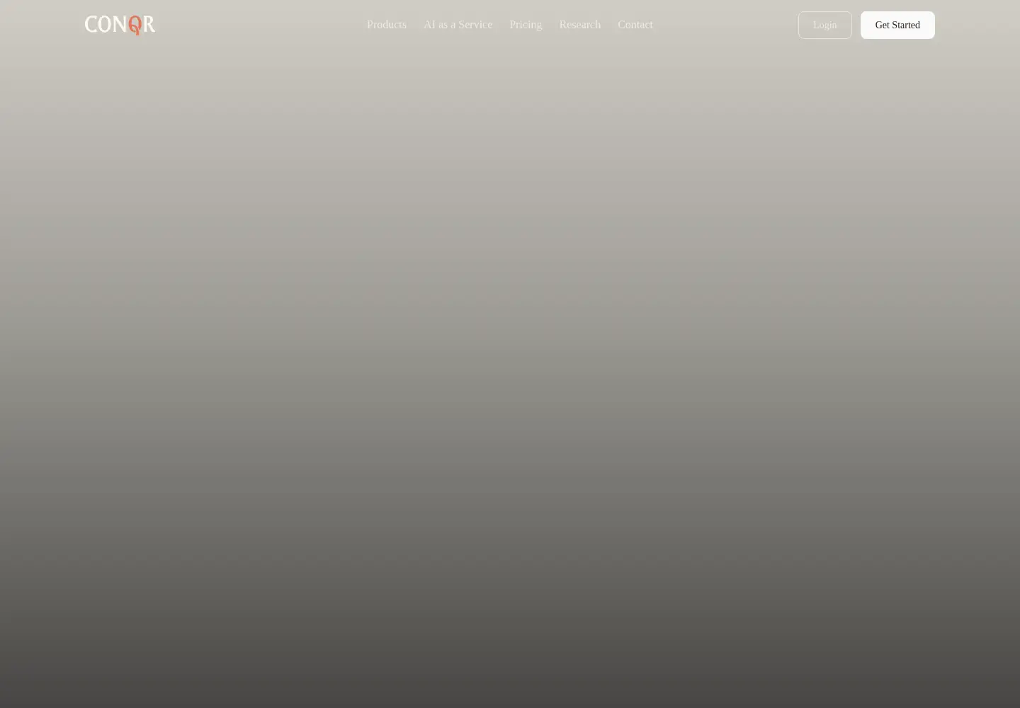 Screenshot of conqr.ai