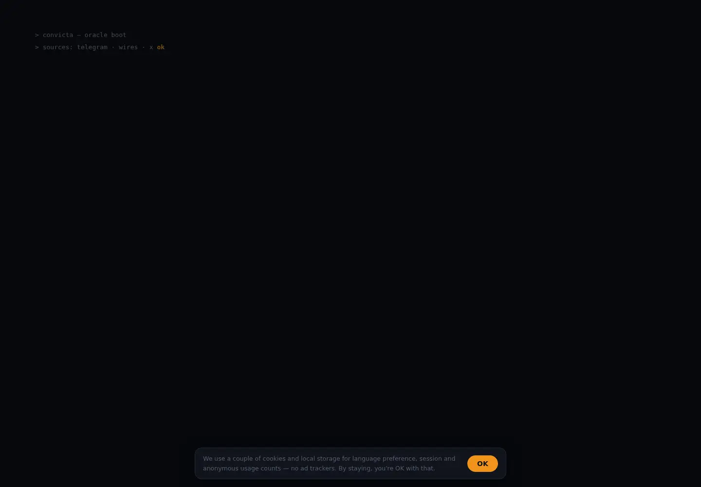 Captured homepage of convicta.ai in the current scan