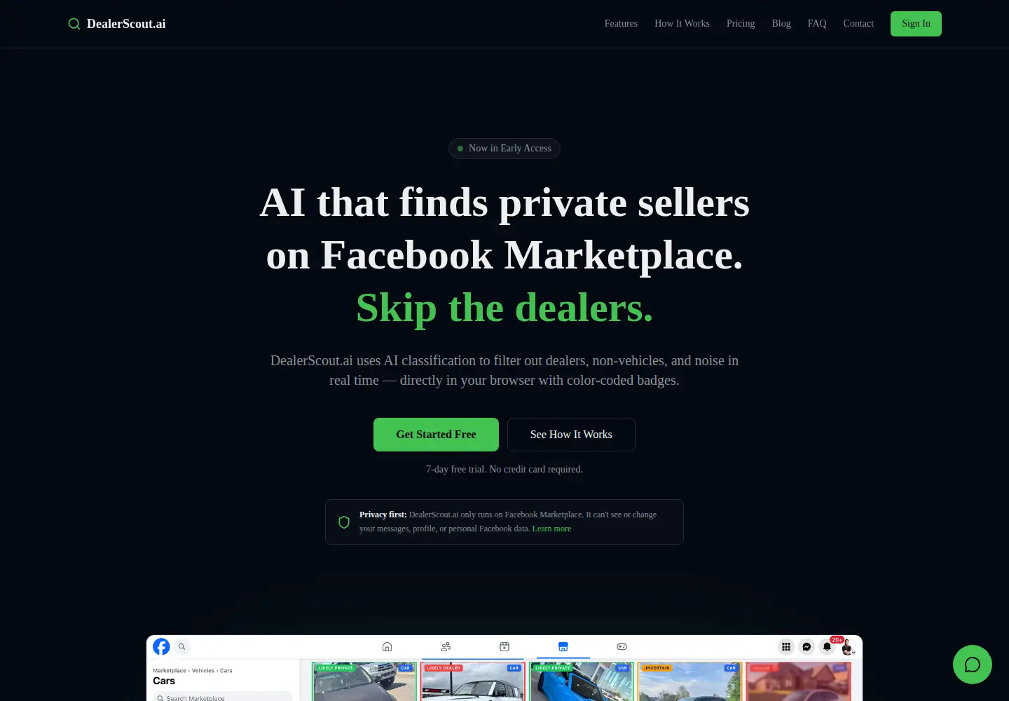 Screenshot of dealerscout.ai