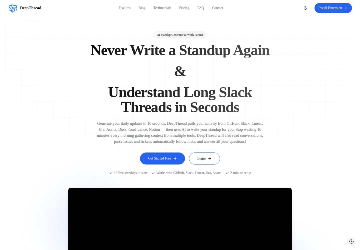 Screenshot of deepthread.ai