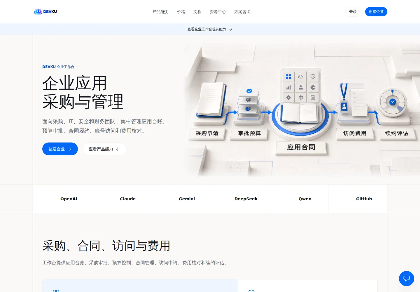 Screenshot of devku.ai