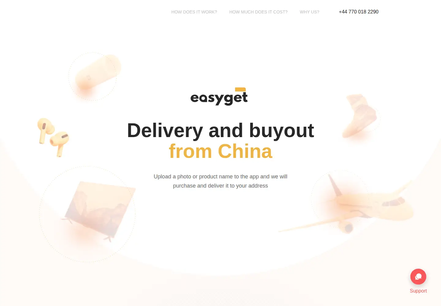 Captured homepage of easyget.ai in the current scan