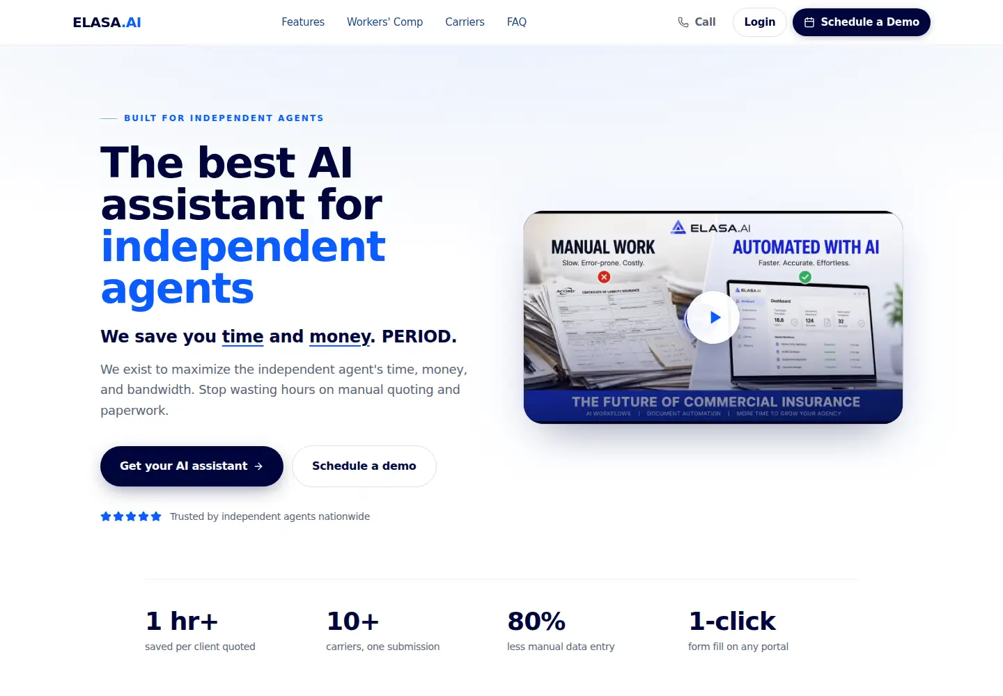 Screenshot of elasa.ai