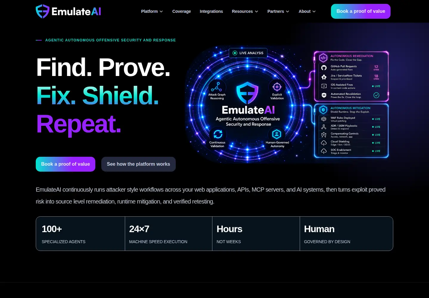 Screenshot of emulateai.ai