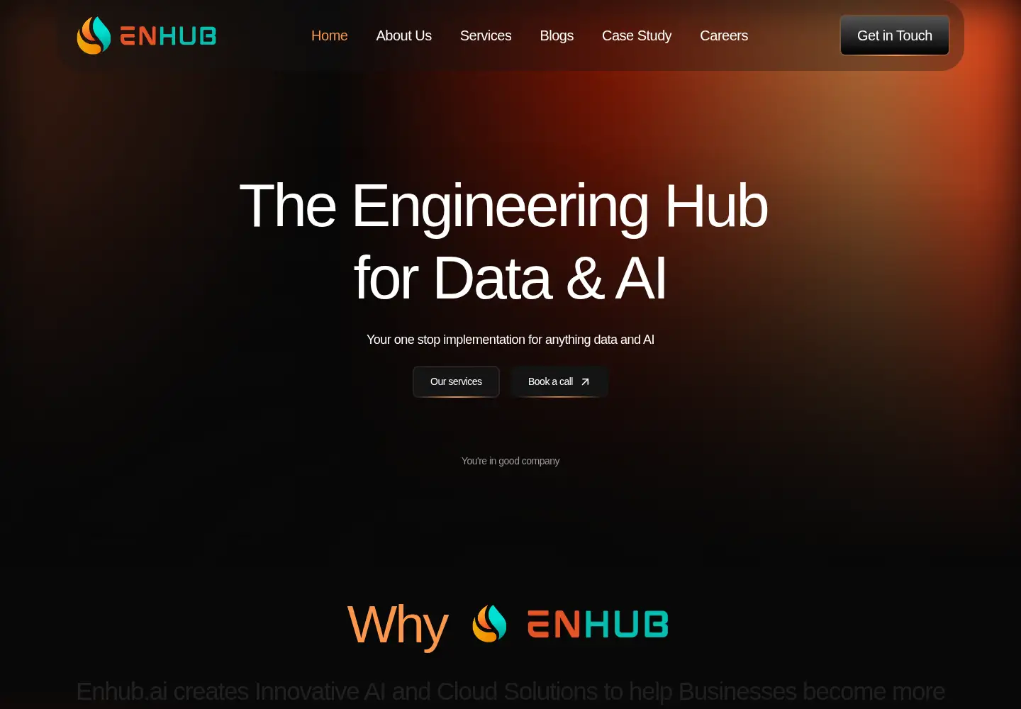 Screenshot of enhub.ai
