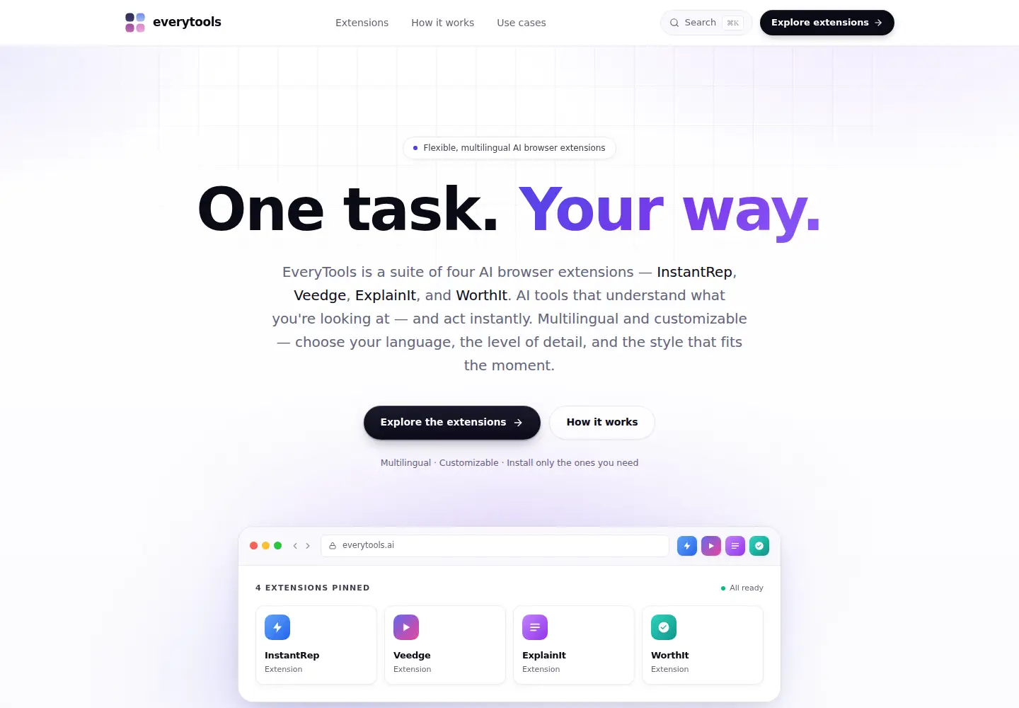 Screenshot of everytools.ai