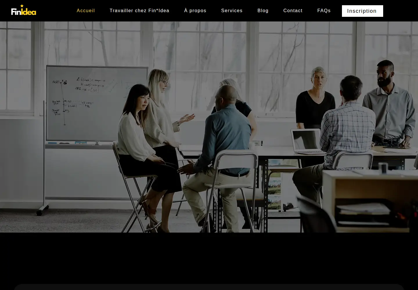 Captured homepage of finidea.ai in the current scan