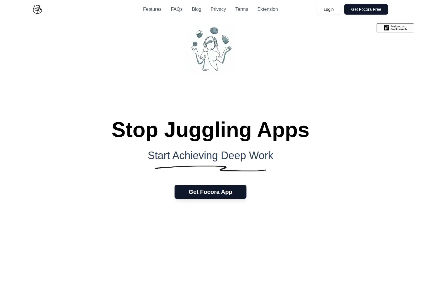 Captured homepage of focora.ai in the current scan