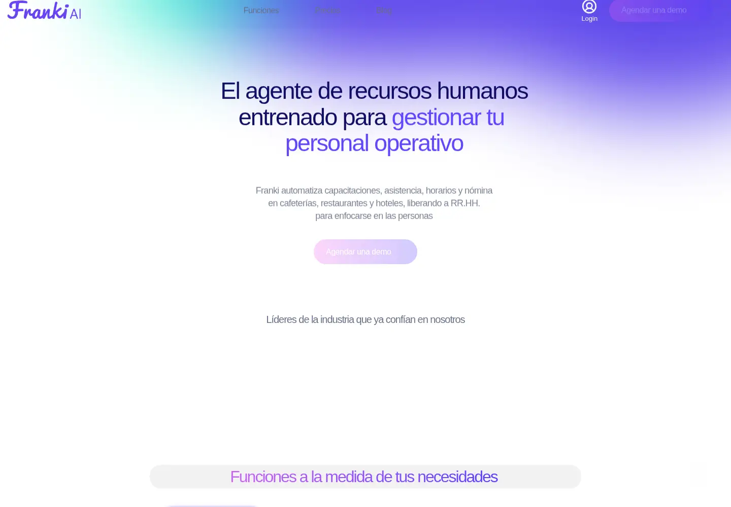 Screenshot of franki.ai