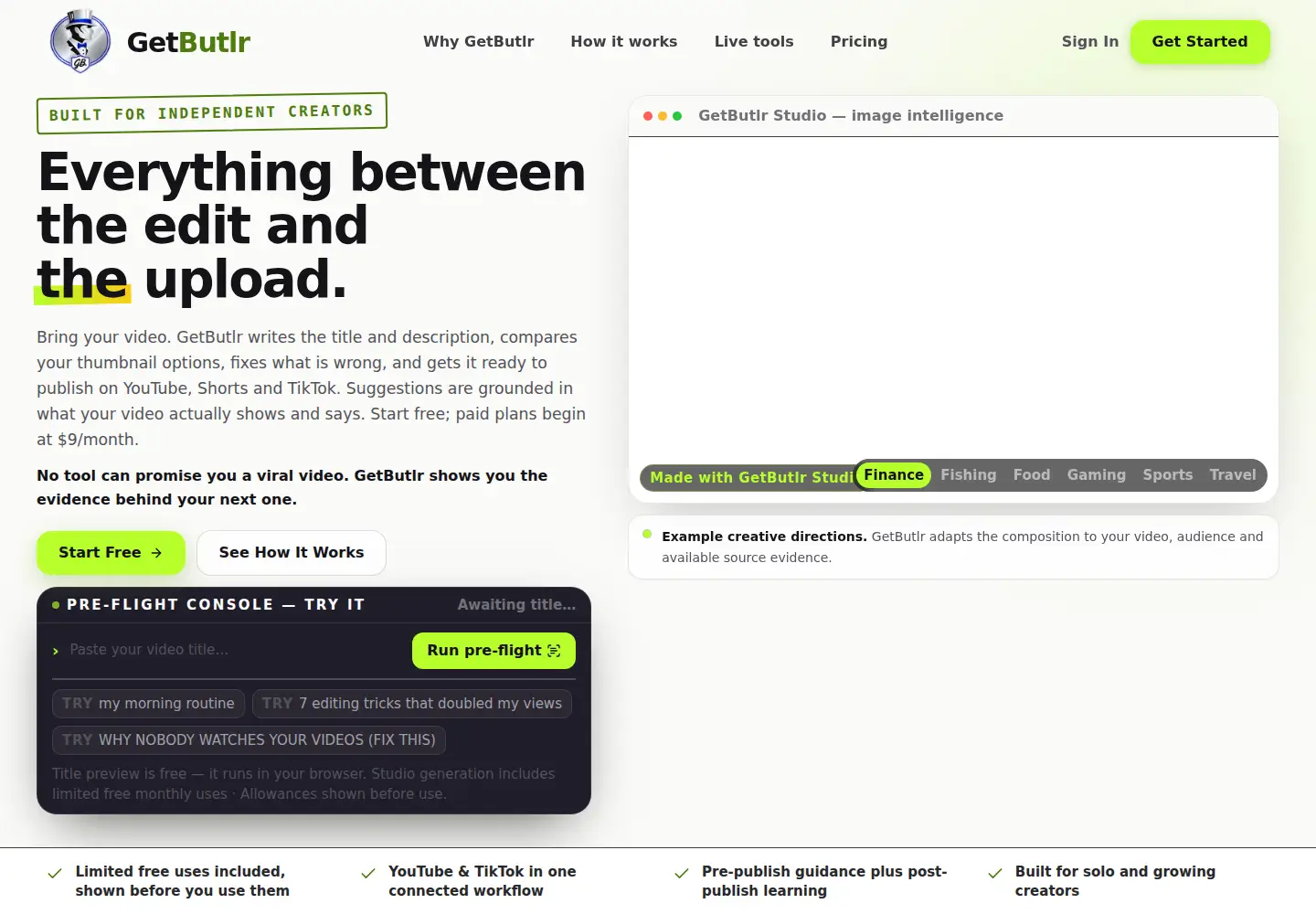 Screenshot of getbutlr.ai